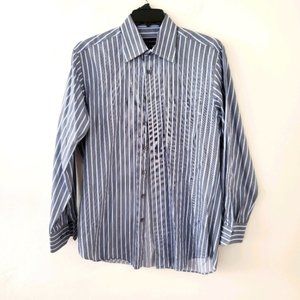 Scott Barber olive/Blue Stripe Dress Shirt…